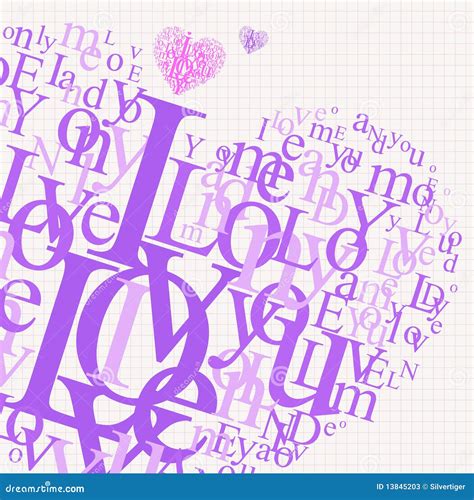 Love Typographic Background Stock Vector Illustration Of Artistic