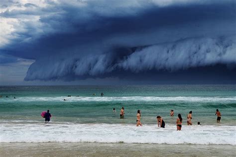 Cloud Tsunami Powerful Storms Sweep Across Sydney Australia In