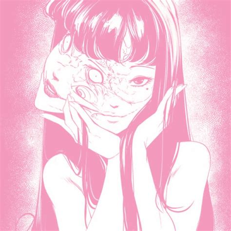 Junji Ito Pink Icon Pink Wallpaper Anime Girls Cartoon Art Hello