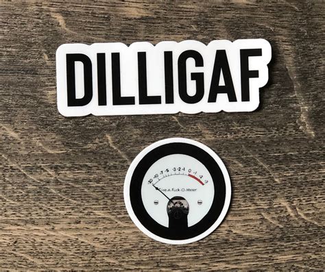 dilligaf and give a fuck o meter combo pack hard hat combo etsy