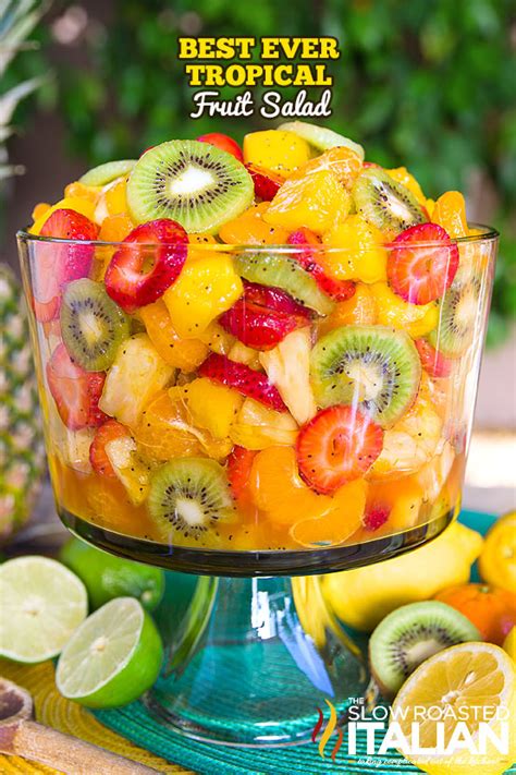 The cake improves with keeping. Best Ever Tropical Fruit Salad + VIDEO