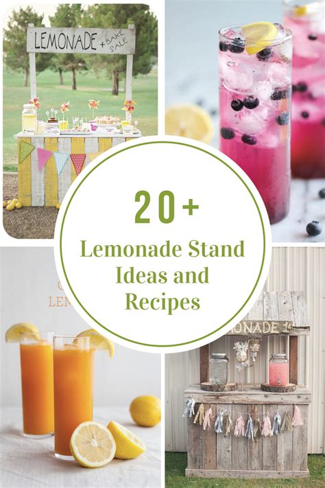 lemonade stand ideas and recipes that are cute and tasty