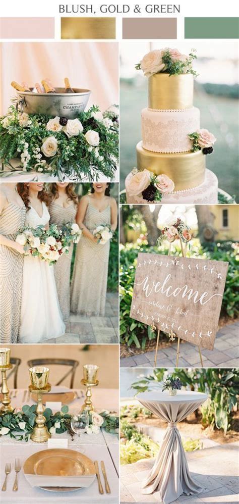 Top 9 Spring And Summer Wedding Color Palettes Neutral Gold And Gray In