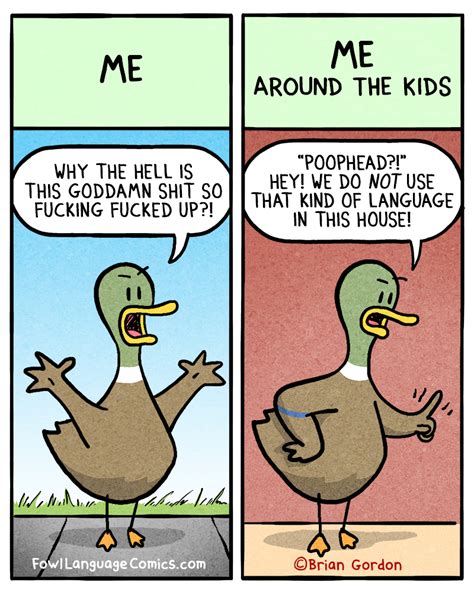 Swearing Fowl Language Comics