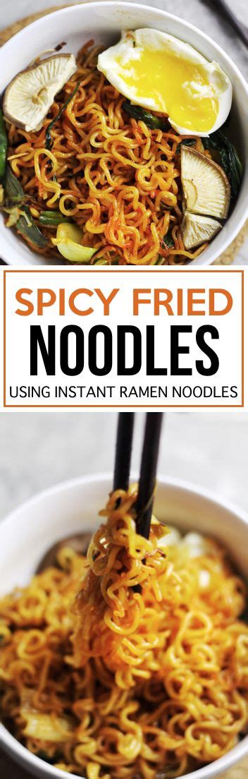 Instant Ramen Upgrade Easy 30 Minute Spicy Fried Noodles Couple Eats