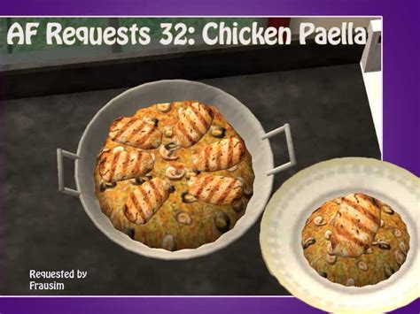 Modthesims Af Requests 32 Chicken Paella Paella Chicken Paella