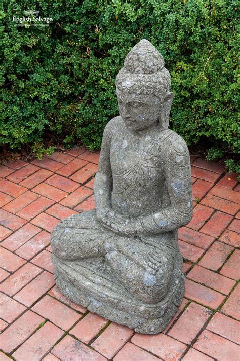 Meditating Stone Buddha Statue For Garden