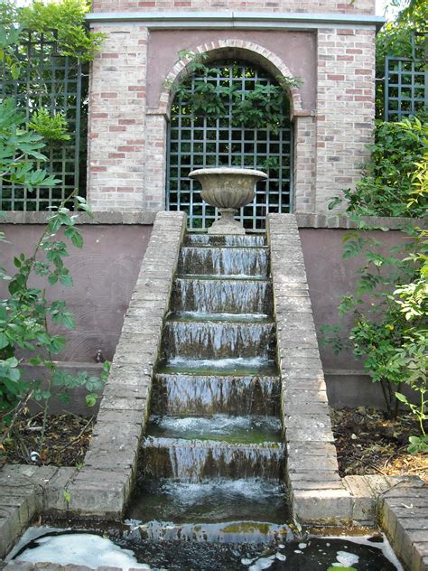 Free Images Waterfall Wall Steps Walkway Backyard Garden