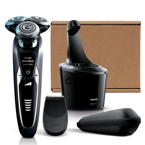 Philips Norelco Shaver Series 9000 With Smartclean Rechargeable Wetdry Electric Shaver With