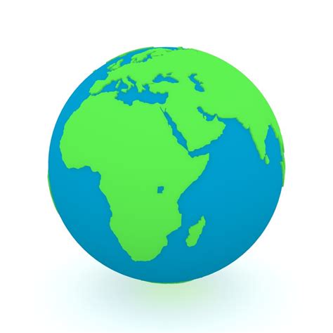 3d Other Earth Globe Green