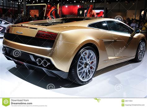 Italy Lamborghini Gallardo Lp 560 4 Golden Editorial Stock Image