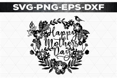 Papercraft Embellishments Scrapbooking Happy Mothers Day Svg Png