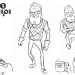 Where can i get a hello neighbor coloring page? Hello Neighbor Coloring Pages - Free Printable Coloring Pages