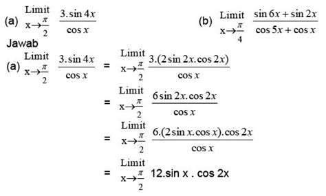 Limit Fungsi Trigonometri Materi Lengkap Matematika Riset