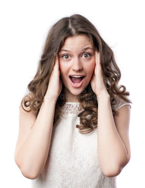 Shocked Woman Stock Image Image Of Excitement Portrait 39087949