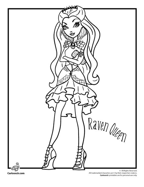 Click here to play the game at kawaii games: Ever After High - Raven Queen | Woo! Jr. Kids Activities