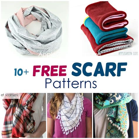 10 Free Scarf Sewing Patterns Applegreen Cottage