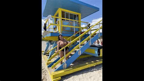Deu Praia Em Miami Beach Topless 🤔 Youtube