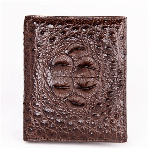 Handmade Genuine Crocodile Leather Wallet Crocodile Leather Wallet For Men