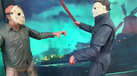 Micheal Myers Vs Jason Voorhees Stop Motion Pt 1 Youtube