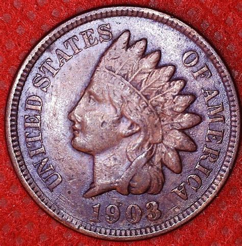 1903 Indian Head Cent Penny 1c Philadelphia Mint 152 Ebay