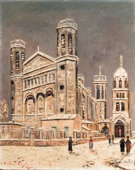 Basilique Notre Dame De Fournires Lyon By Maurice Utrillo 1883 1955
