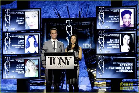 Hugh Jackman Surprises Jonathan Groff And Lucy Liu At Tony Awards Nominations Ceremony 2014