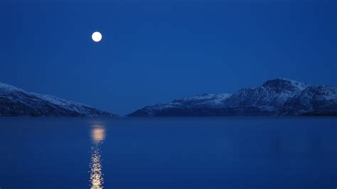 2560x1440 Full Moon Lake Mountains 1440p Resolution Hd 4k Wallpapers