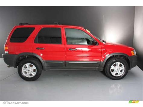 Bright Red Metallic 2001 Ford Escape Xlt V6 4wd Exterior Photo