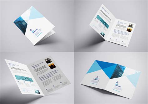 Free A4 Bifold Brochure Mockup Psd Mockuptree