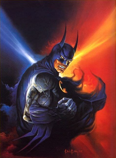 Batman 1995 Ken Kelly Artistas Óleo Sobre Lienzo Guerreros