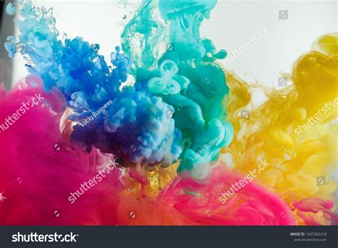Ink Rainbow Color Splash Water Mix Stock Photo 1437362318 Shutterstock
