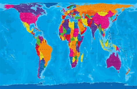 Mapa Del Mundo Mapamundi Gall Peters Original Map