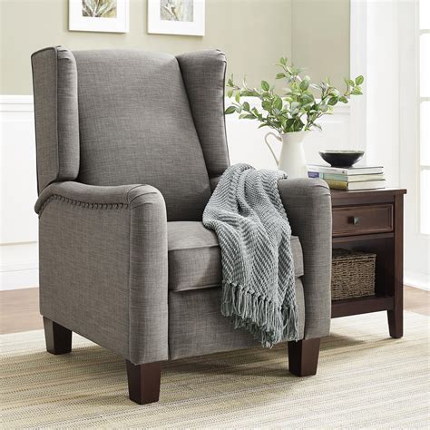 Better Homes And Gardens Grayson Wingback Pushback Recliner Walmart