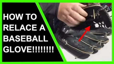 How To Relace A Baseball Glove The Right Way Youtube