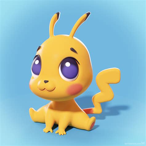 Baby Pikachu Finished Projects Blender Artists Community