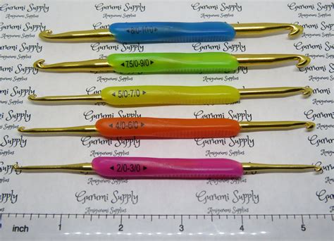 Crochet Hook Set With Dual Heads And Non Slip Silicone Handle 5