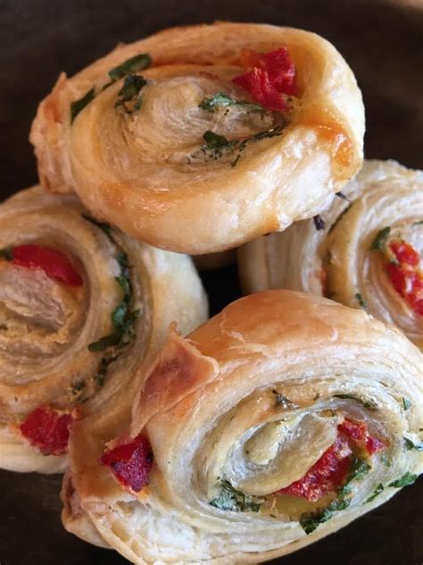 Cheesy Roasted Pepper Pinwheels Are The Perfect Appetizer For Your Next