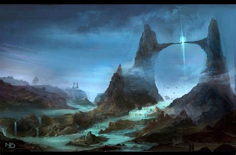 Gateway To Utopia By ~nele Diel On Deviantart Fantasy Landscape