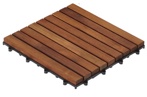 Baredecor Ez Floor 12 X 12 Teak Wood Snap In Deck Tiles In Oiled And Reviews Wayfair