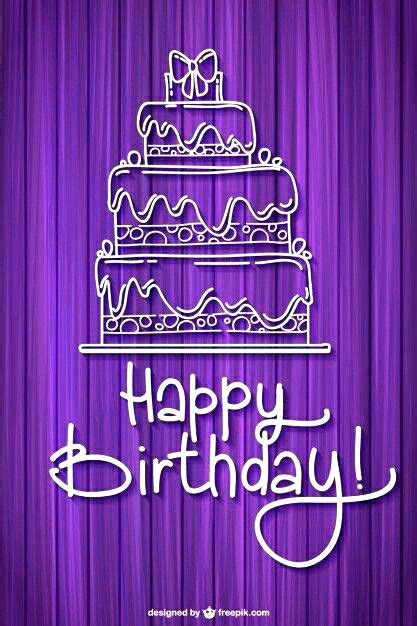 Maybe you would like to learn more about one of these? Purple Birthday | Happy birthday greetings, Happy birthday ...