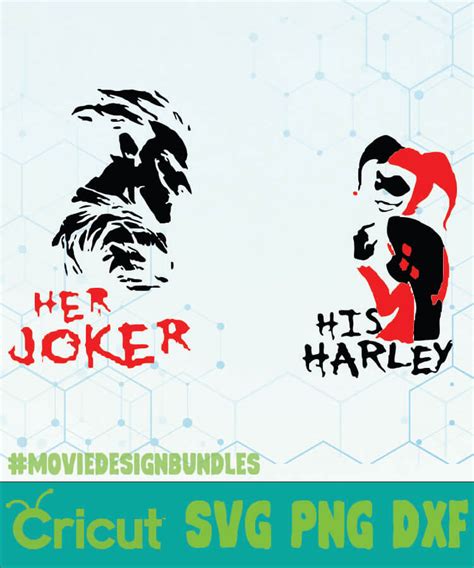 Her Joker His Harley Joker And Harley Quinn Logo Tv Show Svg Png Dxf
