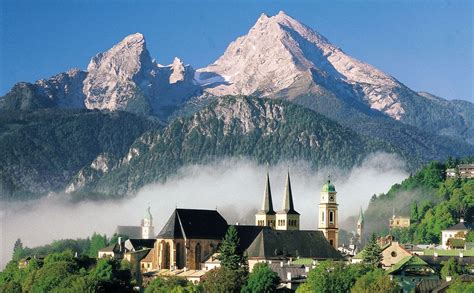 Berchtesgaden A Beautiful Resort Area In The German Bavarian Alps