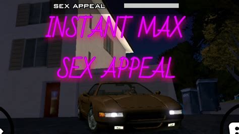gta san andreas how to get instant max sex appeal secret youtube