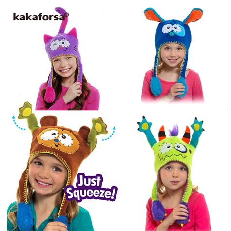 Kakaforsa Girls Boys Woolen Yarn Dancing Hat Kids Winter Hats Cartoon
