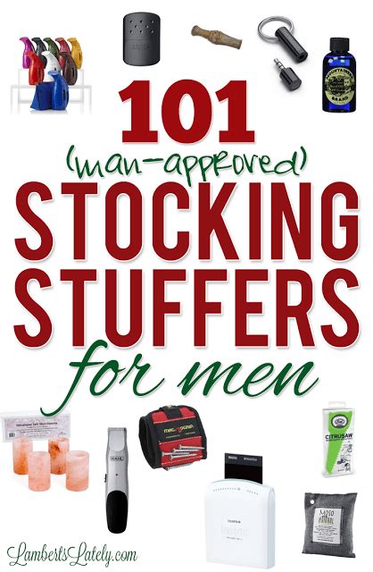 Eccentric gifts for men, based on every man in your life. 101 Stocking Stuffer Ideas for Men | Lamberts Lately