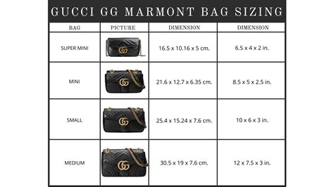 Gucci Size Guide แนะนำขนาดกระเป๋ายอดนิยมจาก Gucci