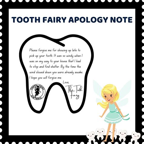 Tooth Fairy Apology Letter Free Printable Printable Templates Free