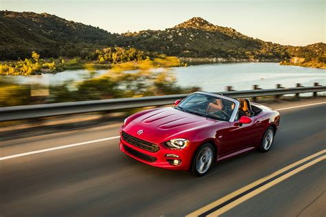 The 124 spider features a quieter cabin with a nicer interior and more trunk space than the mazda miata upon which it's based. 2017 Fiat 124 Spider first drive review