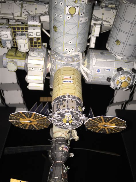 International Space Station Model Axm Paper Space Scale